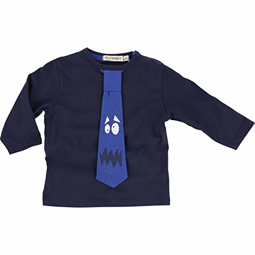 Billybandit Baby Boys TEE-SHIRT MANCHES LONGUES Crew Neck Long Sleeve Polo Shirt, Blue (indigo Effect), 6-9 Months (Manufacturer size: 9 mois)
