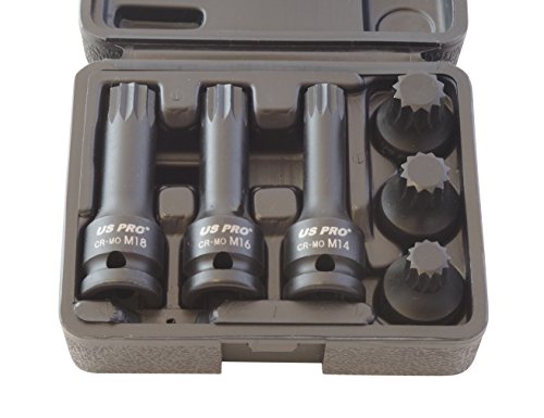 Kraft-Biteinsätze 12,5 (1/2″) Innenvielzahn Schlagschrauber M14 M16 M18 - 2