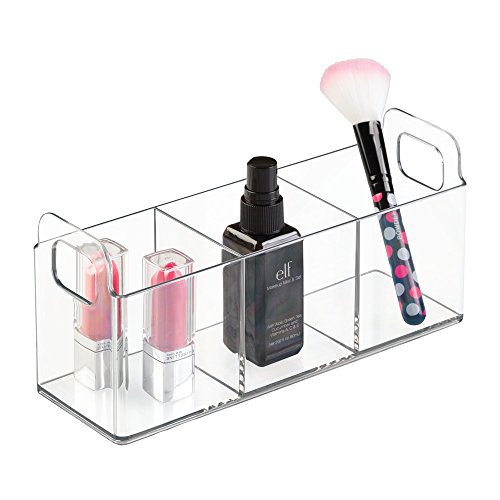 InterDesign 31420EU Clarity Ablage für Frisiertisch, 23 x 7,5 x 10 cm, durchsichtig - 3