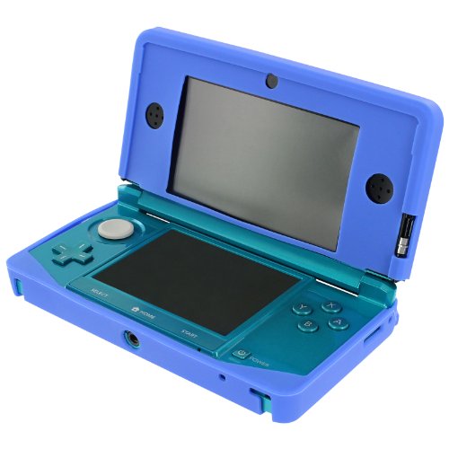 Preisvergleich Produktbild Assecure Gel-Schutzhülle für Nintendo 3DS, Silikon, Blau