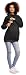 Zeta Ville - Women's breastfeeding top sweatshirt cowl neck nursing panel - 354c (Graphite Melange, UK 10, M)