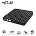 Produktbild Externes CD Laufwerk USB 3.0 Tragbarer CD DVD Player,Paragala Ultra Slim CD DVD Brenner Reader Writer mit Integriertem Kabel Ausgezeichnetes Externes DVD Laufwerk für Mac Laptop Notebook (black-1#)