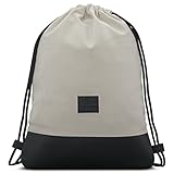 BOLSILLO INTERIOR FUNCIONAL: A pesar de su diseño minimalista, la bolsa de gimnasio de cordón incluye un pequeño bolsillo interior para organizar tus pertenencias