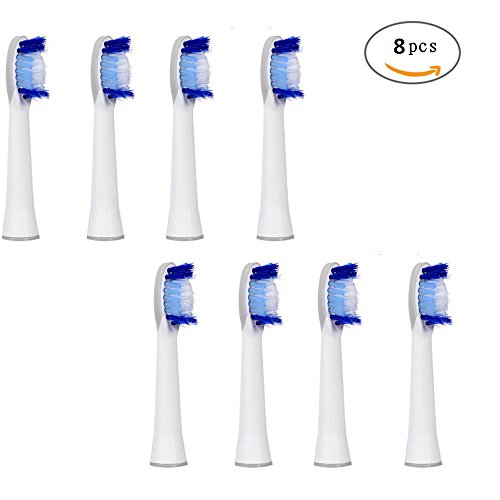 Preisvergleich Produktbild U-Prime Ersatz Aufsteckbürsten,kompatibel mit Braun Oral-B Pulsonic SR32-4(S32-4) Aufsteckbürsten(für elektrische Zahnbürsten),8 Stück(2er-Pack).