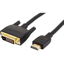 Cable adaptador de DVI a HDMI de AmazonBasics (último estándar) - 1.83m (no para conectar a puertos SCART o VGA)