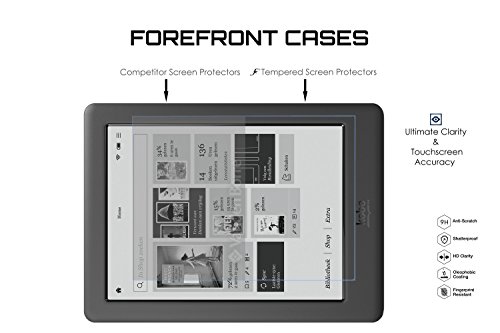 Forefront Cases® [HD KLARHEIT] Gehärtetes Glas Bildschirm Schutz Protektor Folie für Kobo Aura 2nd Edition + Glo HD (Freigegeben 2015) [ULTRA DÜNN nur 0.3mm] - 2