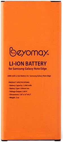 Beyomay Battery Li-ion 3000mAh Original Rechargeable Replacement Battery with NFC for Samsung Galaxy Note Edge / N9150 N915K N915L N915S N915X