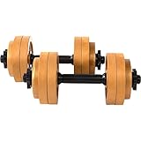 💪 VERSAND - 2 x Kurzhantelstangen, 4 x 1,25 kg - 8 x 2,5 kg Hantel-Scheiben aus Guss + 4 x Sternverschlüsse