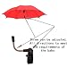 Kungfu Mall Baby Pram Pushchair Buggy Stroller Umbrella Sunshade Parasol Brolly Sun Canopy (Orange)