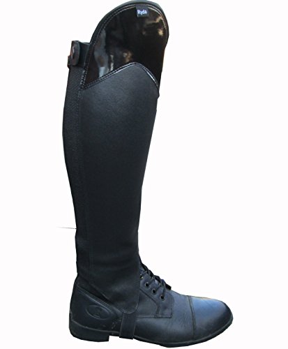 Ryda Gloss Top en Cuir véritable pour Femmes d'équitation Jambières Guêtres 15 Tailles