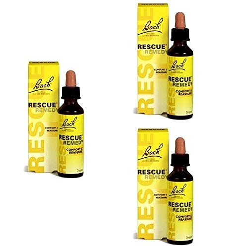 BACH ORIGINAL Rescue Tropfen, alkoholhaltig, 20 ml, 3-er Pack (3 x 20 ml)