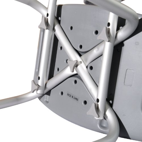 Homcom 72-0009 Badehocker, Schaumstoff, dunkelgrau, 55 x 50.5 x 85.5 cm - 5