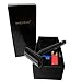 WEISHI PVD-BLACK-PLATING Long Handle Version Butterfly Open Double Edge Safety Razor Twist to Open Men's Shaver