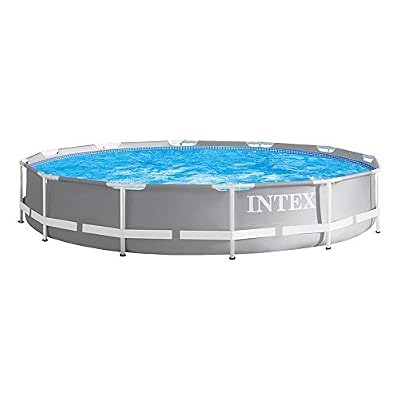 INTEX - Kit piscinette Prism Frame ronde 3,66 x 0,76 m