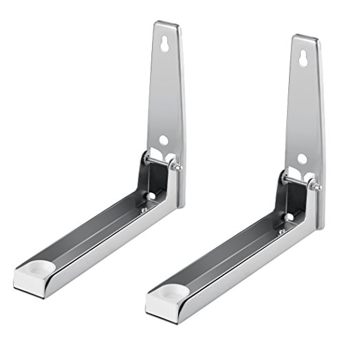 Preisvergleich Produktbild Teamyy Universal Halter Mikrowellenhalterung Wandhalterung Küchenwandhalterung Faltbare Stretch Regal Scalable Halter aus Stainless Steel bis 40Kg