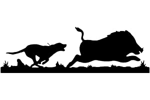 AMA SHOP Adhesivo preespaciado con diseño de jabalí de caza, color negro, para casco, moto, caravana, barco | AutoTuning