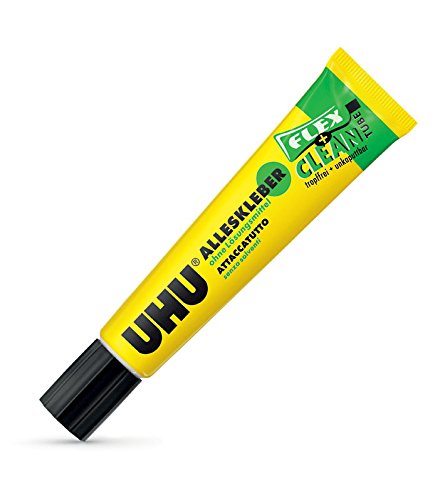 Uhu 82 - Alleskleber Flex und Clean ohne Lösungsmittel, 20 g Tube