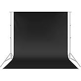 Neewer Toile de Fond Bleu 10x12ft/3x3.6m Photo Studio 100% Mousseline Pure Pliable pour