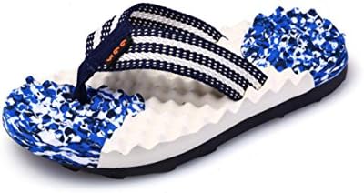 RoseFinch Fang Womens Massage Flip Flops Men Pool Beach Slipper &amp; Summer Sandals Water Shoes (9/9.5 UK, Blue)