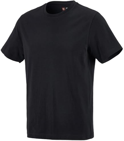 Engelbert Strauss T-Shirt – Schwarz, Größe 4XL, Aus Atmungsaktivem, Elektrostatisch Ableitfähigem Baumwollgewebe