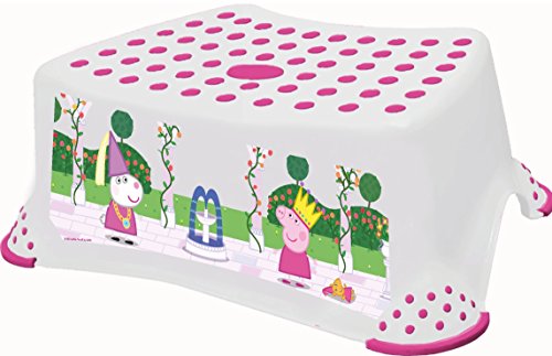 Peppa Pig Step Stool with Non Slip Feet- Princess Peppa