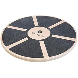 Sveltus Balance Board Mixte Adulte, Noir/Bois
