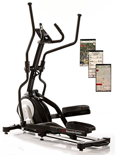 MAXXUS CROSSTRAINER CX 7.4, Ellipsentrainer mit 5-fach Schrittlängenverstellung! Flache, elliptische Bewegung wie beim Laufen. Elektr. gesteuertes Magnetbremssystem, Trainingsprogramme, HRC-Programm, Schienensystem für sanften Lauf. Auf unterschiedliche Körpergrößen einstellbare Schrittlänge. - 2