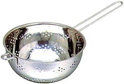 Happy Friends - Stainless Steel Colander - Single Long Handeled - Ø 16 cm - Silver