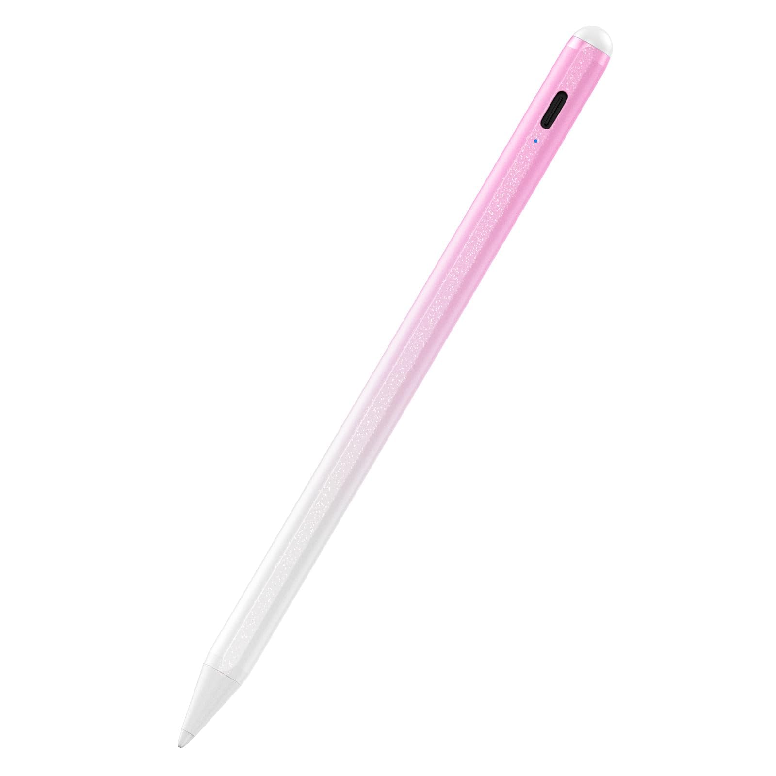 JAMJAKE Stylus Pen for iPad 9th&10th Generation-2X Fast Charge Active Pencil Compatible with 2018-2024 Apple iPad Pro 11"/12.9"/M4, iPad Air 3/4/5/M2, iPad 6-10, iPad Mini 5/6 Gen-Gradient White Pink