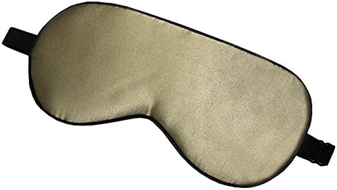 Enuo Sleep Mask Natural Silk Eye Mask Super Smooth Blindfold for Travel,Shift Work,Meditation (apricot)