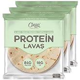 Clean Powders Y&uuml;ksek Proteinli Tortilla Lavaşı 6'lı 420 Gr - 3 Adet - AROMASIZ