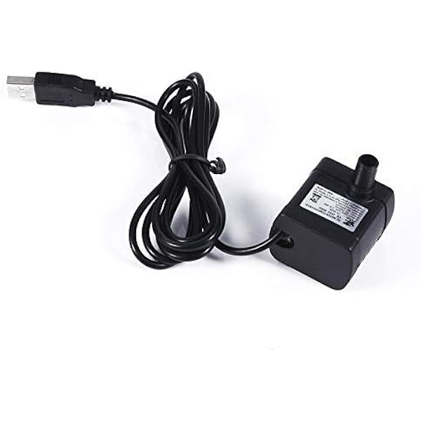 AEO 12V-24V DC Brushless Submersible Water Pump – 410 GPH Flow, Great For DIY Projects