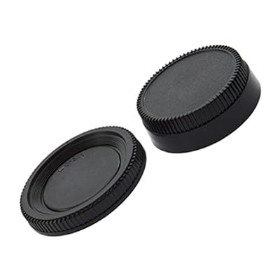 Leoboone Professional 58   22mm Camera Plastic Black Body Cover   Rear Lens Caps Cover for All Nikon DSLR Camera Protective Cover