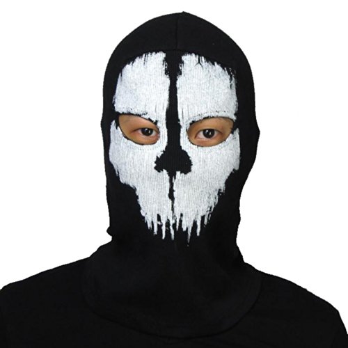 Coxeer Geister Schädel-Maske Balaclava Hood Ghosts Skull Mask Outdoor Sports Skilaufen Wandern Full Face Mask for Men Maske für Männer