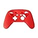 Produktbild Cyond Weiche Tarnung Silikonhülle Schutzhülle für Playstation Switch Pro Silikon-Schutzhülle für Nintendo Switch Pro Controller, inkl. 8 Joystick-Griffe, analoge Stick-Kappen weiß (Rot)