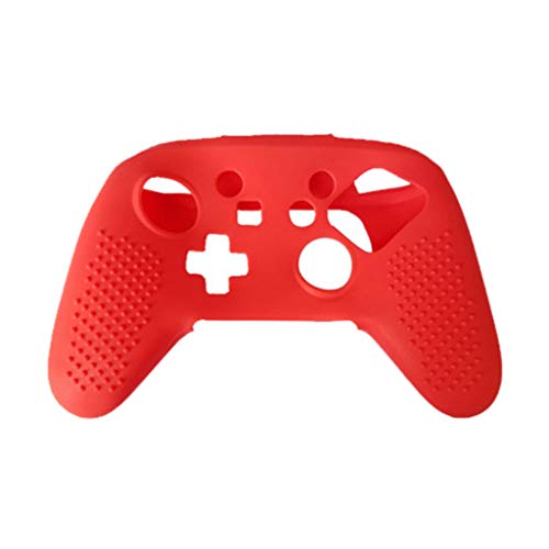 Preisvergleich Produktbild Cyond Weiche Tarnung Silikonhülle Schutzhülle für Playstation Switch Pro Silikon-Schutzhülle für Nintendo Switch Pro Controller, inkl. 8 Joystick-Griffe, analoge Stick-Kappen weiß (Rot)