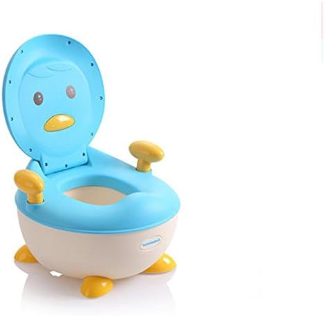 PRDX Toddler Toilet Cartoon Toilet Chair Toilet Seat Kid Potty Training Toilet Child Toilet Trainer Toilet Training with Splash Guard and Handles for Toddles , blue