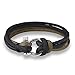 Produktbild SHOUAQI lederarmband für männer Schmuck Sport Camping Fallschirmschnur Survival Bracelet Men Mit Edelstahl Schäkel Schnalle