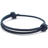 KOMIMAR Surfer Armband NAVY II - Bracelet Bangle dezent cool und lässiger Style - Freundschaftsarmband - Snowboarder Skater Style - Geschenkidee - Wichteln - Wichtelgeschenk