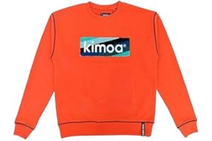 KIMOA Striped Logo Coral Sudadera, Unisex Adulto