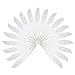Produktbild MagiDeal 12st Natürliche Gansfeder frdern 10-16cm DIY Fertigkeit-Zubehör Silber + Weiß