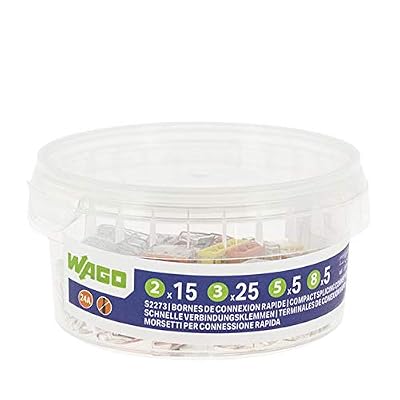 WAGO - Pot de 50 bornes de connexion automatique S2273 2,3,5 et 8 entrées