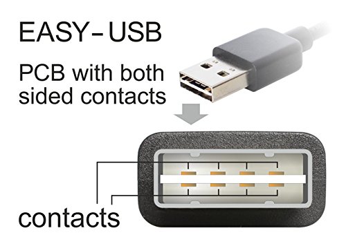 DELOCK Kabel EASY USB 2.0-A 90G gewinkelt> Micro-B Stecker/Stecker 1 m - 3