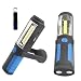 Produktbild ANFTOP LED-Arbeitsleuchte Wiederaufladbare LED-Taschenlampe Handlampe Hand Taschenlampe 3W COB LED-Arbeitsleuchte für Camping Jagd Angeln Wandern Rucksackreisen Auto Reparatur Notfall Verwendung mit USB Ladeanschluss, verstellbarer Ständer, Haken zum Aufhängen und Magnet Boden