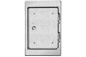 Upmann 10250 K18 SV - Puerta para chimenea (18 x 25 cm), color plateado