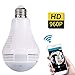Produktbild Glühbirne InaláMbrica Ip CáMara Wi-Fi Fisheye P 360 P 960 Grad Volle Ansicht Mini Cctv Mp-Heimkamera Panorama Wifi