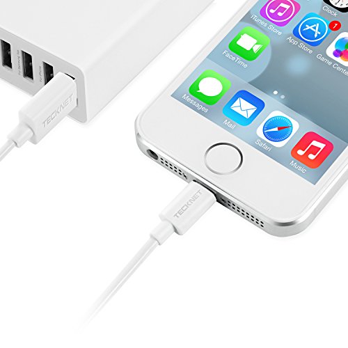 [Apple MFi Certified] TeckNetÂ® 4-Inches (10 Centimeters) Apple Lightning to USB Cable,Lightning Sync & Charge USB Cable for Apple iPhone 6/6 plus/5s/5c/5, iPad Air 1/2, iPad mini/mini 2/mini 3, iPad 4th, iPod 5th, and iPod nano 7th generation