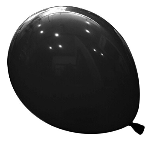logei® 100pcs Ballon Gonflable Rond Ballon Décoration ronde pour le jour, fiançailles, mariage de Valentine (noir)