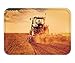Produktbild Trsdshorts Doormat Farmer in Tractor preparing Land for Sowing Photo manipulated to Achieve Old Cross Processing xpro