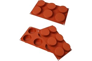 YEJAHY 3 pezzi a forma di cilindro rotondo per biscotti a forma di cilindro, per panini, muffin, brownie, torte e budini